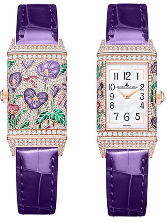 Reverso One ‘Precious Flowers’ – Purple Arums © Jaeger-LeCoultre