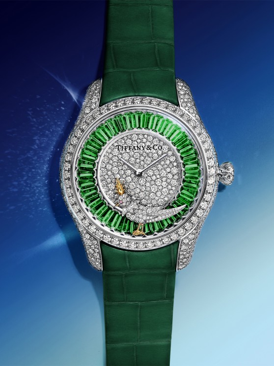 Jean Schlumberger by Tiffany Bird on a Rock Tsavorite watch © Tiffany & Co.