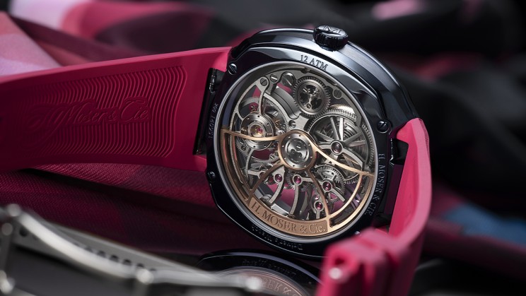 Streamliner Cylindrical Tourbillon Skeleton Alpine Unique Piece © H. Moser & Cie.