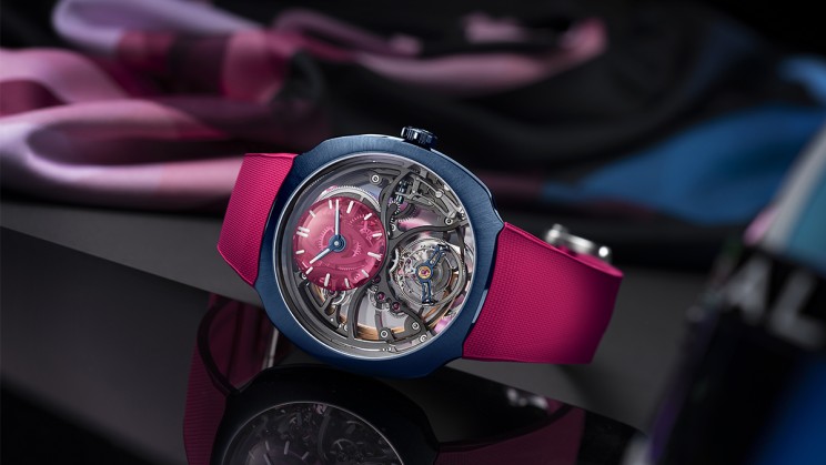 Streamliner Cylindrical Tourbillon Skeleton Alpine Unique Piece © H. Moser & Cie.