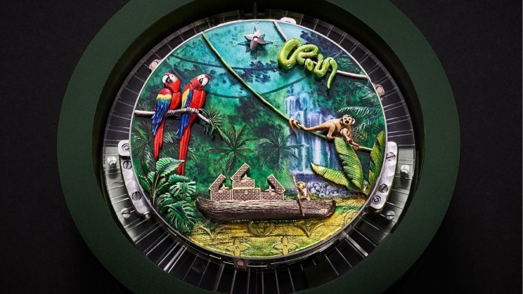 Escales autour du Monde 'Escale en Amazonie' Pocket Watch