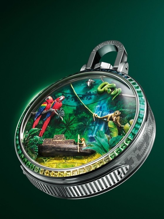 Escale en Amazonie Pocket Watch Unique piece © Louis Vuitton