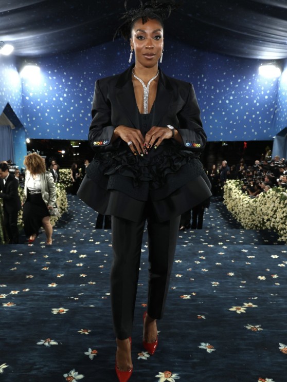 Ego Nwodim made a sophisticated statement by choosing to wear the Reverso One Duetto High Jewellery © Jaeger-LeCoultre