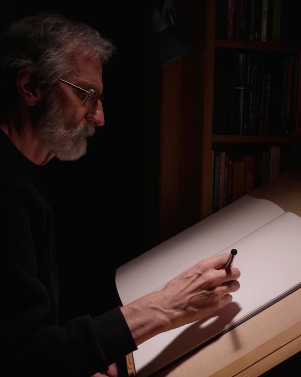 John Howe en pleine création © Jaquet Droz