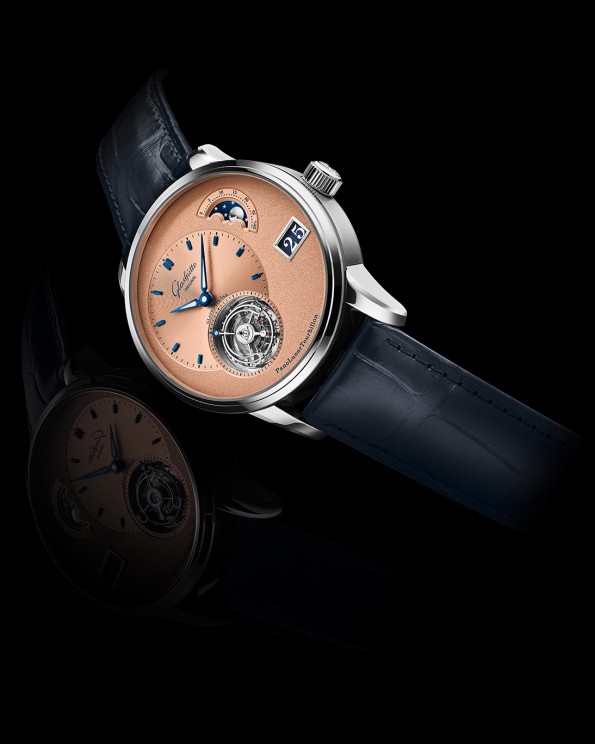 The Platinum & Salmon PanoLunarTourbillon © Glashütte Original 