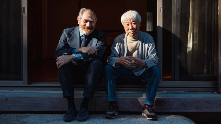 Lee Ufan, South Korean-born Artist and Fabrizio Buonamassa Stigliani, Bvlgari Product Creation Executive Director, in Kamakura, Japan. © Bvlgari
