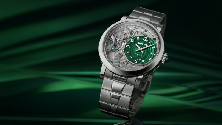 The Récital 12 with the malachite dial © BOVET