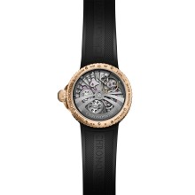 Pulse GMT Frosted Guilloche Gold 