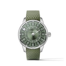 Tambour Spin Time Green in White Gold © Louis Vuitton