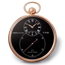 Pocket Watch Black Enamel