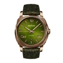 Bronze Case & Galvanic Green Sunray Dial