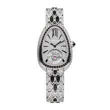 Seduttori Tourbillon White Gold, Diamonds And Black Spinel 