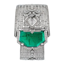 Montre à Secret, Haute Joaillerie, Emeraude