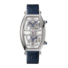 Platinum Skeleton Dual Time Zone Watch