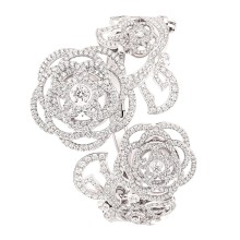 Montre Camélia Brodé Secret Dual Time