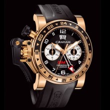 Oversize GMT Black Steel & Gold
