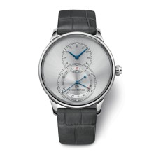 Grande Seconde Quantième Satin-Brushed Gray