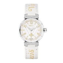 Tambour New Wave paved watch
