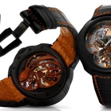 FVa Nº 6 Tourbillon Planétaire Skeleton SuperLigero Concept in Orange Lightnium