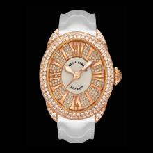 Regent 3238 Rose Gold - Two Rows - Mother of Pearl & Exterior Set Dial