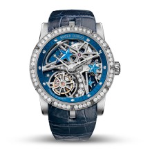 Excalibur single flying tourbillon Shooting Star Blue