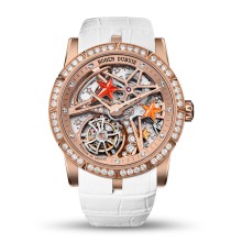 Excalibur single flying tourbillon Shooting Star White