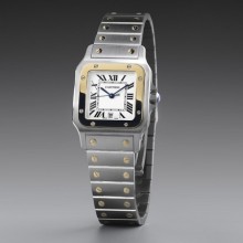 Montre Santos de Cartier galbée