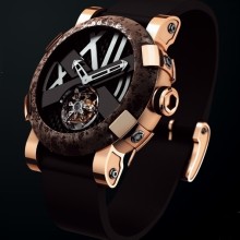 Titanic DNA rusted steel T-oxy III Tourbillon Pink Gold