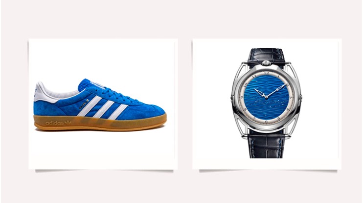 Adidas Gazelle Indoor “Blue Bird” Sneakers & De Bethune DB28 XS Starry Seas