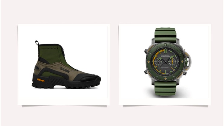 Ganni Green Performance & Panerai Navy SEAL Luminor