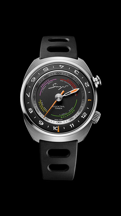 The Flytrack Cocktail Timer © Singer X The Fine Watch Club 
