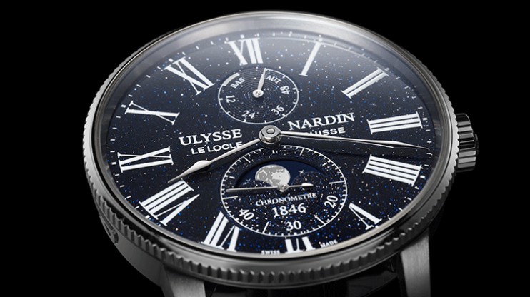 Marine Torpilleur Moonphase Aventurine © Ulysse Nardin 