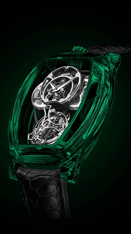 Curvy Purity Tourbillon NanoSaphir Emerald © ArtyA