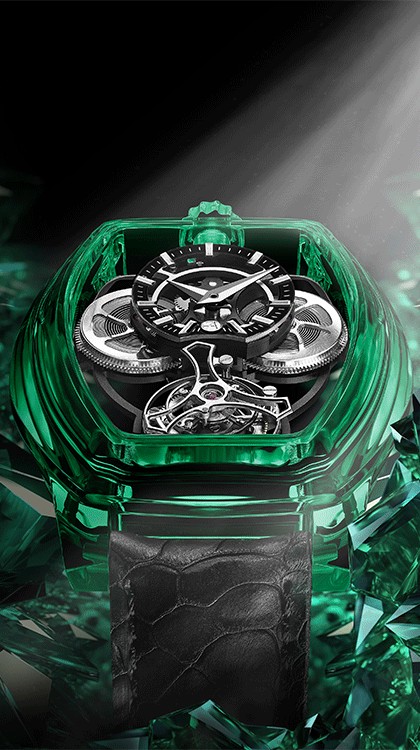 Curvy Purity Tourbillon NanoSaphir Emerald © ArtyA