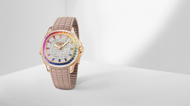 ​ Modifier le média  The Aquanaut Luce “Rainbow” Minute Repeater Haute Joaillerie 5260/355R-001 © Patek Philippe&nbsp;  ​