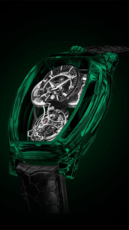 Curvy Purity Tourbillon NanoSaphir Emerald © ArtyA