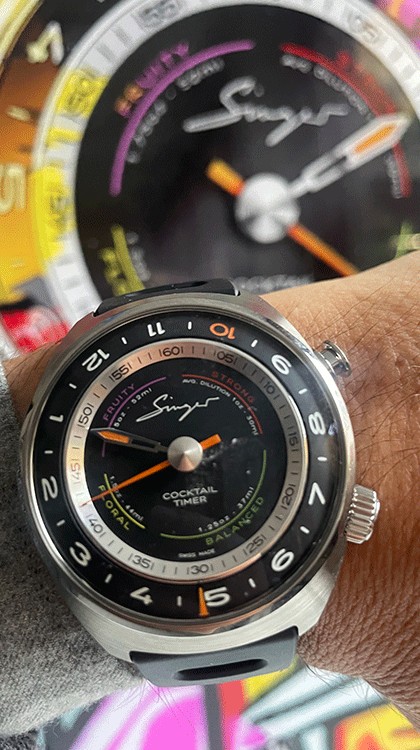 Cocktail Timer Singer Reimagined x Fine Watch Club © Brice Lechevalier